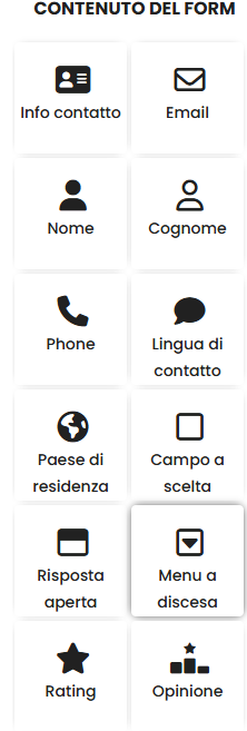 Informazioni del contatto