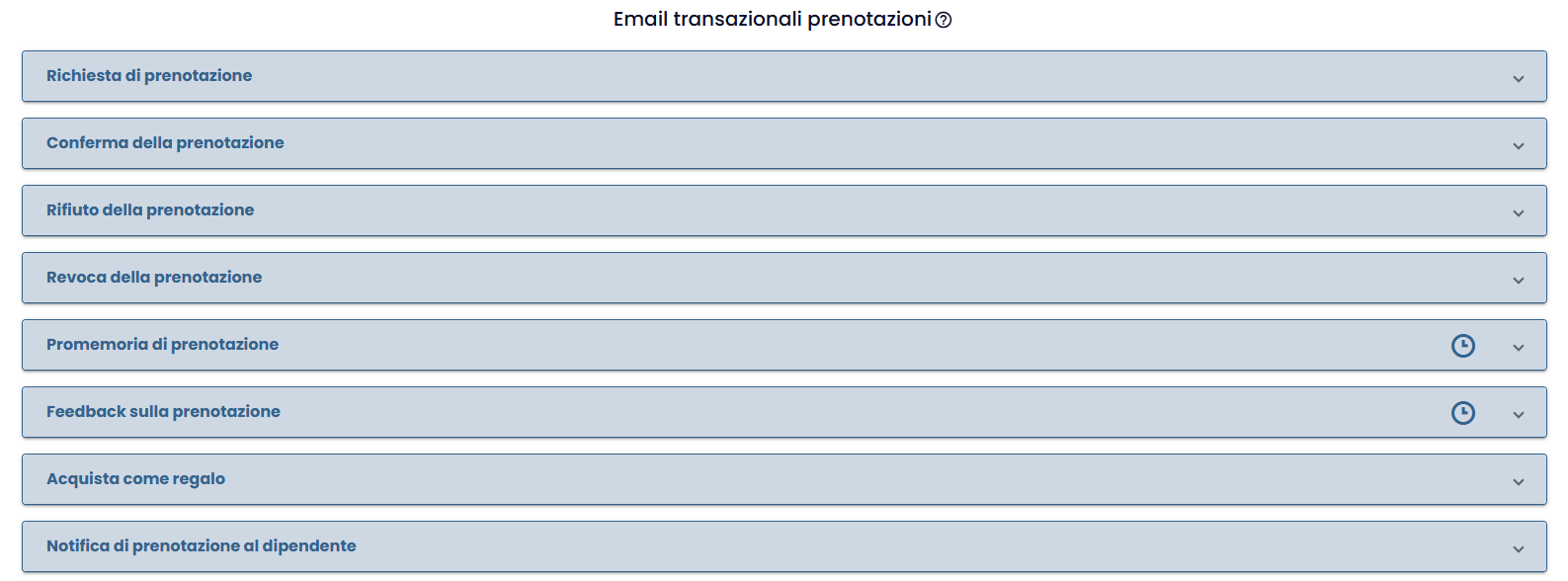 Notifica di prenotazione al dipendente