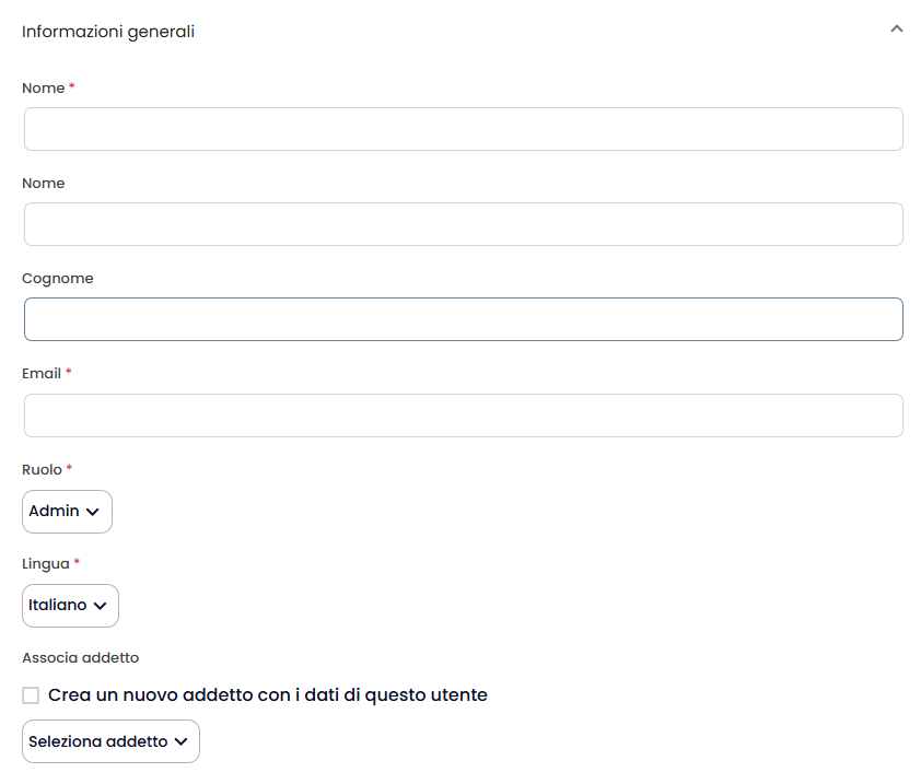 Associa addetto